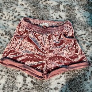 Velvet shorts